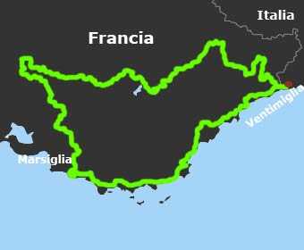 Mappa Provenza in moto tra gole spettacolari e campi di lavanda