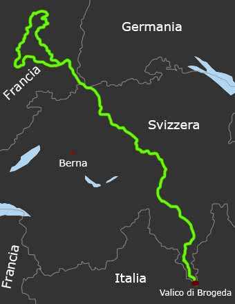 Mappa Alsazia in moto sulla suggestiva Route des Cretes nei Vosgi