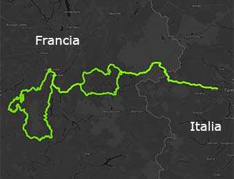 Mappa Dai Colli della Savoia alle meraviglie del Vercors in moto