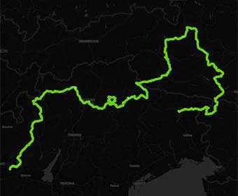 Mappa Stelvio. Dolomiti, Grossglockner e Nockalmstrasse in moto