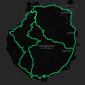 Mappa Gran Canaria in moto: isola dell'Atlantico per motociclisti