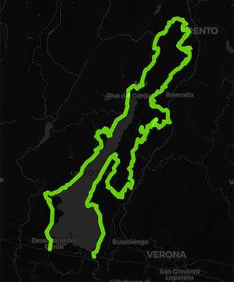 Mappa Lago di Garda in moto tra strade e panorami spettacolari