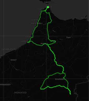 Mappa Marocco straordinario tra canyon deserto e strade mozzafiato