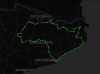 Mappa Winter Ride: Esplora la Catalogna in Moto