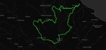 Mappa Majella in moto nel cuore selvaggio ed eccitante d'Abruzzo