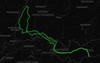 Mappa Viaggio nella Foresta Nera: Moto, Magia e Silenzi
