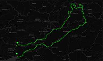 Mappa Tatra express in moto: le imponenti vette dei Monti Tatra